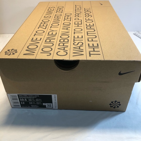 Nike Free Terra Vista Black Canvas Anthracite Orange CZ1757-001 Sz 10.5 Men New - Picture 15 of 16